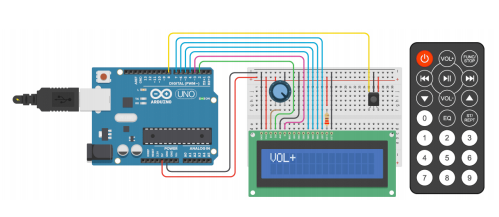 Arduino met display en afstandsbediening