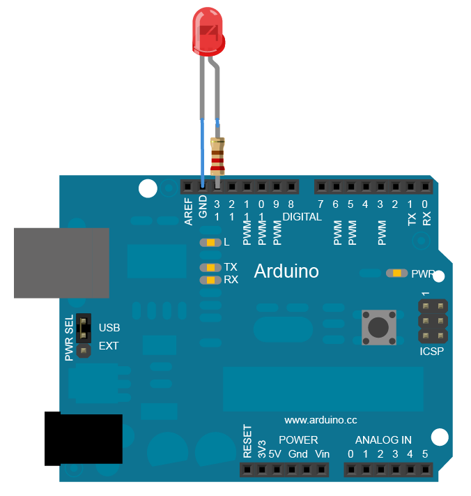 breadboard circuit