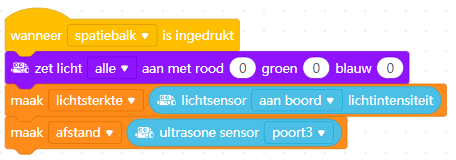 herhaald sensor waarde toekennen aan de variabele