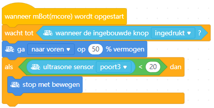 voorwaarde op 20 centimeter