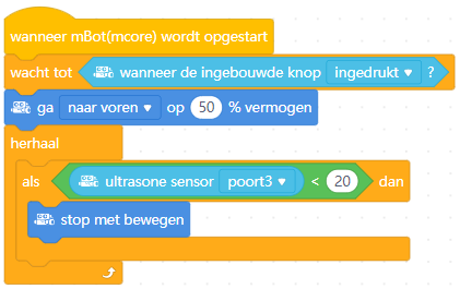 verbetering voorwaarde 20 centimeter