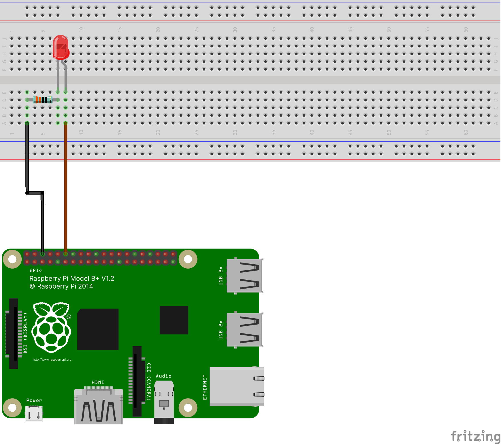 led op Pi